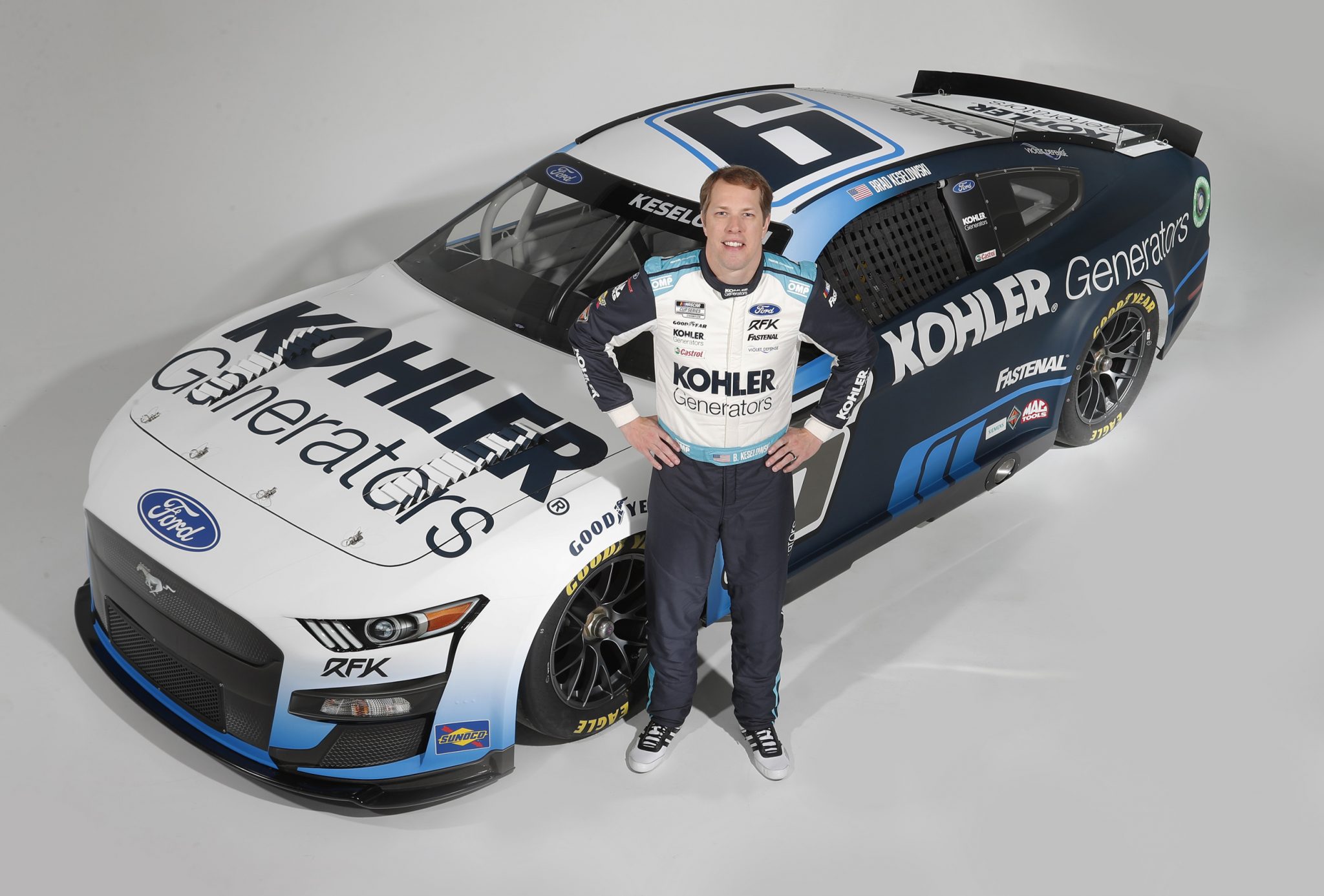 Brad Keselowski will be sponsored by Kohler Generators in 14 races
