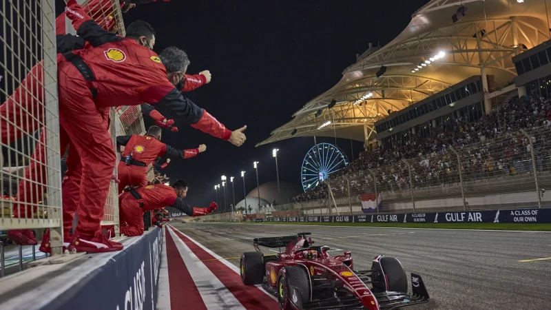 Charles Leclerc wins 2022 Baharain GP