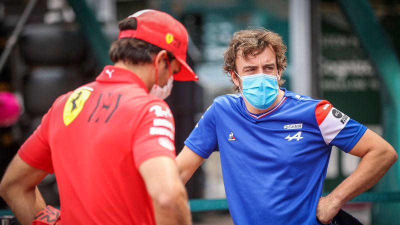 Carlos Sainz Fernando Alonso PA