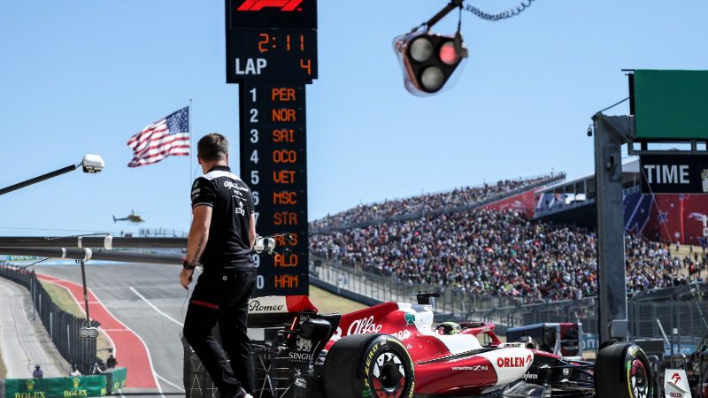 FP1 results of F1 United States Grand Prix in 2022