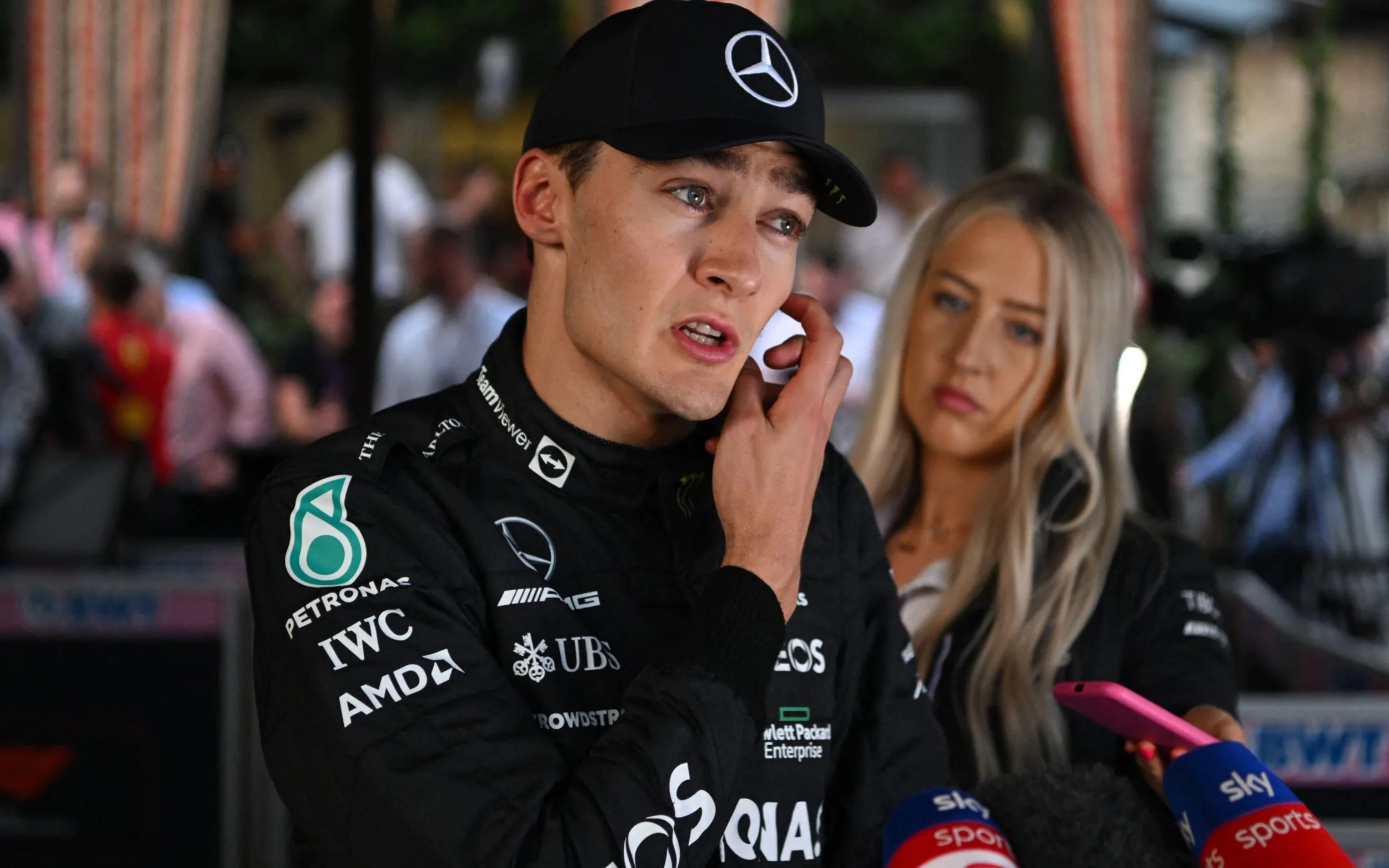 Russell elucidates the qualifying incident