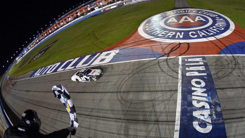John Hunter Nemechek Fontana Xfinity win